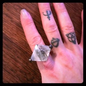 Quartz Statement piece ring from Mania Mania